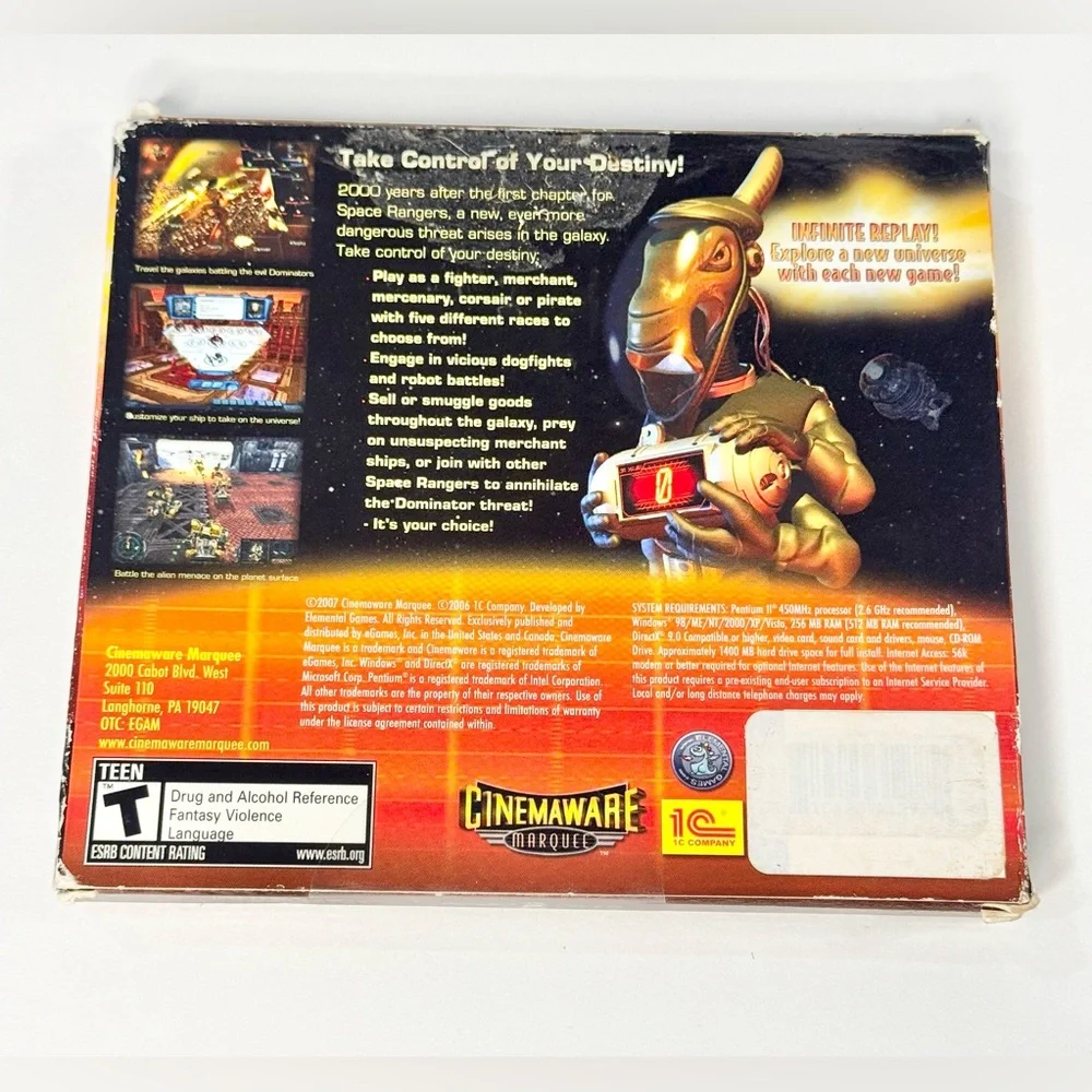 Space Rangers 2: Rise of the Dominators PC 2 Disc Computer Game Windows 2006